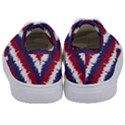 244776512NY USA Skyline in Red White & Blue Stripes NYC New York Manhattan Skyline Silhouette Kids  Classic Low Top Sneakers View4