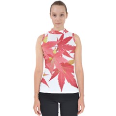 Leaves Maple Branch Autumn Fall Shell Top by Sapixe