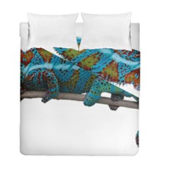 Reptile Lizard Animal Isolated Duvet Cover Double Side (full/ Double Size) by Sapixe