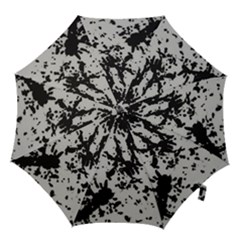 Fabric Texture Painted White Soft Hook Handle Umbrellas (small) by Sapixe