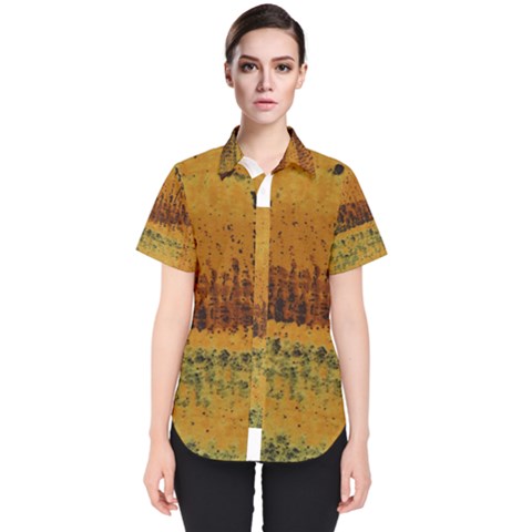 Fabric Textile Texture Abstract Women s Short Sleeve Shirt by Sapixe