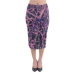 Fabric Textile Texture Macro Photo Midi Pencil Skirt by Sapixe