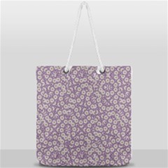 Ditsy Floral Pattern Full Print Rope Handle Tote (large) by dflcprints