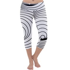 Spiral Eddy Route Symbol Bent Capri Yoga Leggings by Nexatart