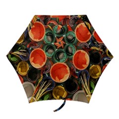 Color Box Colorful Art Artwork Mini Folding Umbrellas by Nexatart