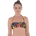 Color Box Colorful Art Artwork Halter Bandeau Bikini Top View1