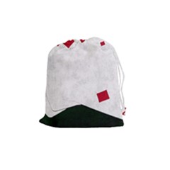 Poker Hands   Straight Flush Diamonds Drawstring Pouches (medium)  by FunnyCow