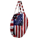 American Usa Flag Vertical Giant Round Zipper Tote View3