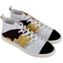 Black Yellow Dog Beagle Pet Men s Mid-Top Canvas Sneakers View3