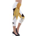 Black Yellow Dog Beagle Pet Lightweight Velour Capri Leggings  View4