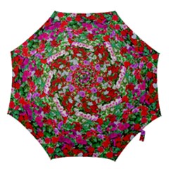 Colorful Petunia Flowers Hook Handle Umbrellas (large) by FunnyCow
