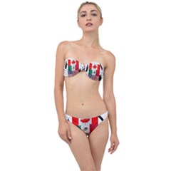 United Football Championship Hosting 2026 Soccer Ball Logo Canada Mexico Usa Classic Bandeau Bikini Set by yoursparklingshop