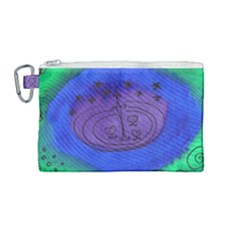 Starry Egg Canvas Cosmetic Bag (medium) by snowwhitegirl