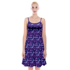 Hearts Butterflies Blue Spaghetti Strap Velvet Dress by snowwhitegirl