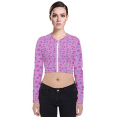 Pink Star Blue Hats Zip Up Bomber Jacket by snowwhitegirl