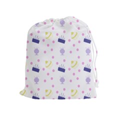 Cakes And Sundaes Drawstring Pouches (extra Large) by snowwhitegirl