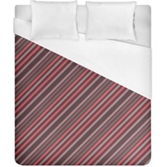 Brownish Diagonal Lines Duvet Cover (california King Size) by snowwhitegirl