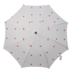 Pink Dots Hook Handle Umbrellas (medium) by snowwhitegirl