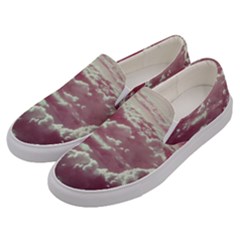 In The Clouds Pink Men s Canvas Slip Ons by snowwhitegirl