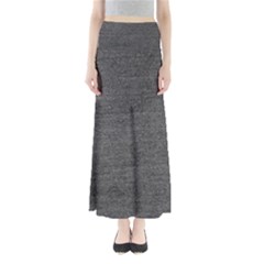 Black Denim Full Length Maxi Skirt by snowwhitegirl
