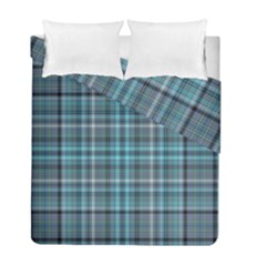 Teal Plaid Duvet Cover Double Side (full/ Double Size) by snowwhitegirl