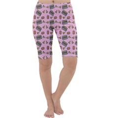 Fast Food Pink Cropped Leggings  by snowwhitegirl