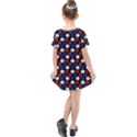 Eye Dots Red Blue Kids  Simple Cotton Dress View2