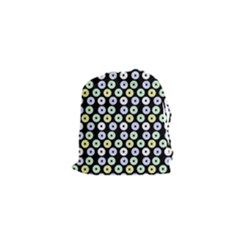 Eye Dots Black Pastel Drawstring Pouch (xs) by snowwhitegirl