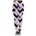 Pink Teapot Chevron Lightweight Velour Leggings View2