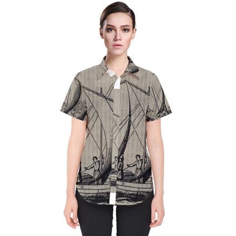 Ship 1515875 1280 Women s Short Sleeve Shirt by vintage2030