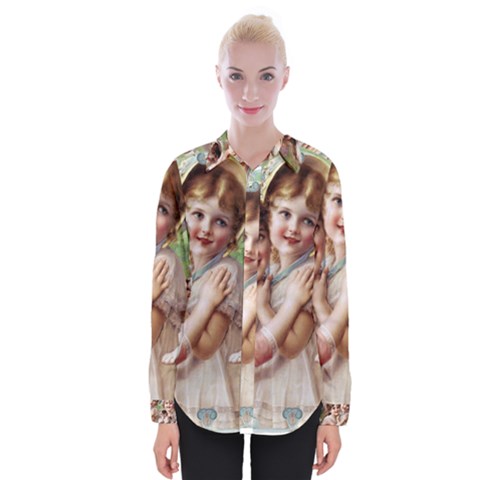 Vintage 1501556 1920 Womens Long Sleeve Shirt by vintage2030
