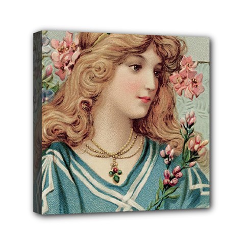 Lady Mini Canvas 6  X 6  (stretched) by vintage2030