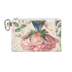 Flower Girl Canvas Cosmetic Bag (medium) by vintage2030