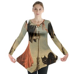 Witch 1461961 1920 Long Sleeve Tunic  by vintage2030