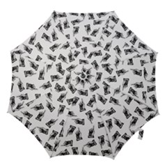 Pointing Finger Pattern Hook Handle Umbrellas (medium) by Valentinaart
