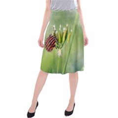 One More Bottle Does Not Hurt Midi Beach Skirt by FunnyCow