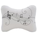 music partition Velour Seat Head Rest Cushion View1