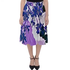 Blossom Bloom Floral Design Folding Skater Skirt by Sapixe