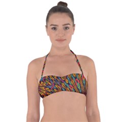 Background Abstract Texture Halter Bandeau Bikini Top by Sapixe