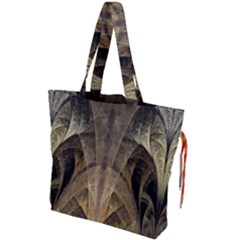 Fractal Art Graphic Design Image Drawstring Tote Bag by Sapixe