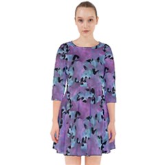 Modern Abstract Texture Pattern Smock Dress by dflcprints