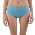 Chevron Mermaid Pattern Reversible Mid-Waist Bikini Bottoms View3