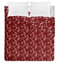 Burgundy Music Duvet Cover Double Side (Queen Size) View2