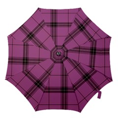 Violet Plaid Hook Handle Umbrellas (small) by snowwhitegirl