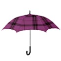 Violet Plaid Hook Handle Umbrellas (Small) View3