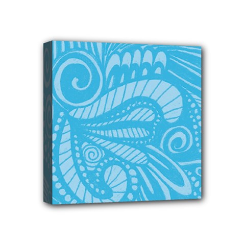 Pop Sky Mini Canvas 4  X 4  (stretched) by ArtByAmyMinori