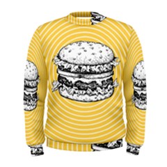 Pop Art Hamburger  Men s Sweatshirt by Valentinaart