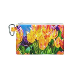Festival Of Tulip Flowers Canvas Cosmetic Bag (small) by FunnyCow