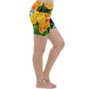 Festival Of Tulip Flowers Lightweight Velour Yoga Shorts View3