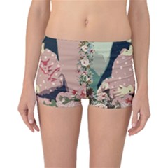 Rose Floral Doll Boyleg Bikini Bottoms by snowwhitegirl